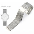 18mm wide custom 20mm watch strap stainless steel mesh band gold bracelets straps